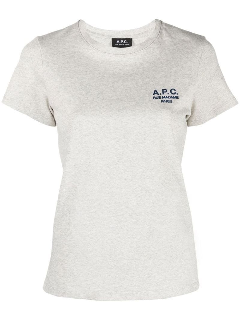 embroidered logo T-shirt - 1