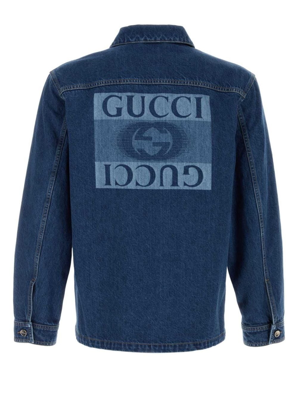 Interlocking G lasered denim jacket - 2