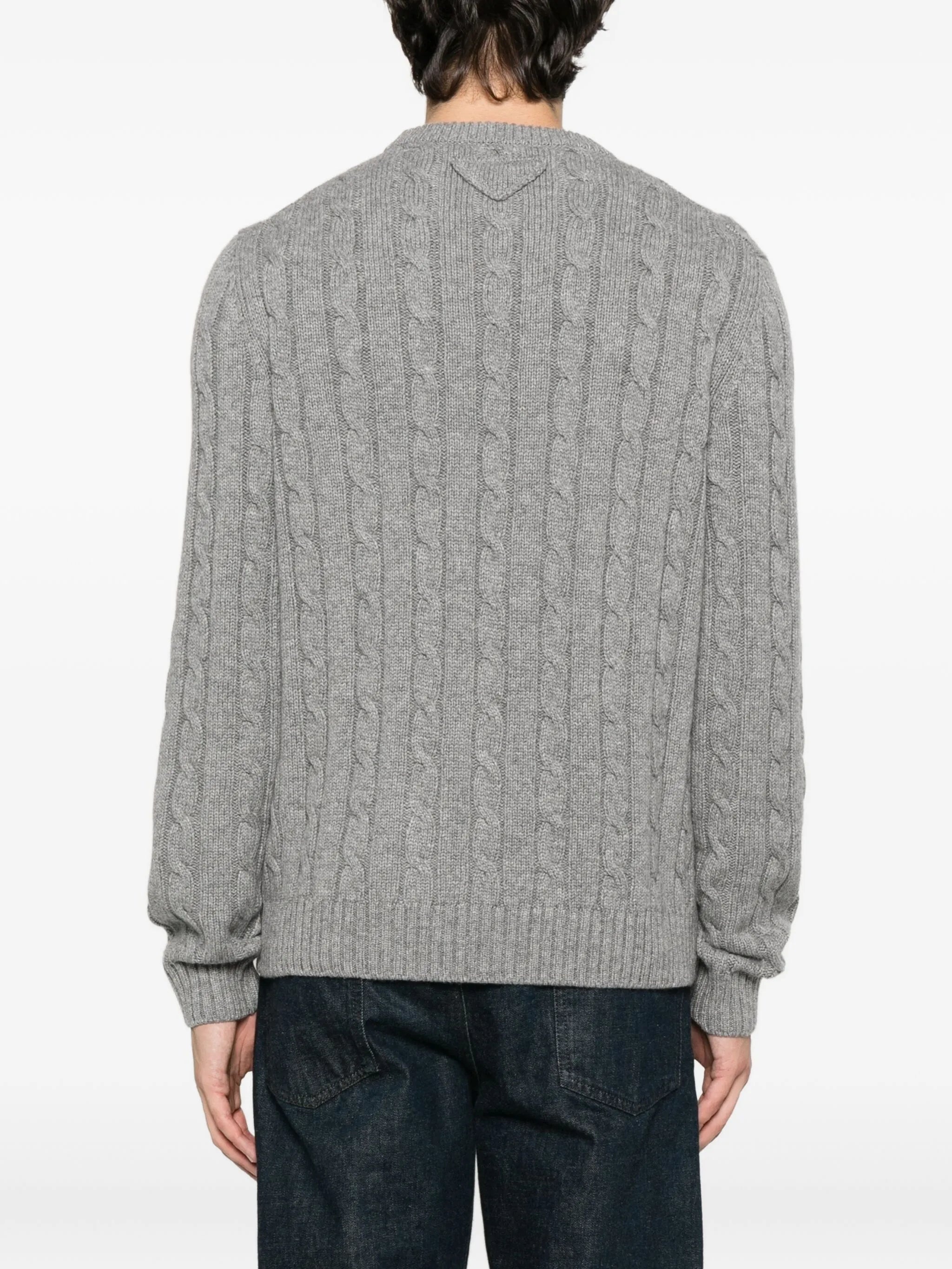 Prada Cable-knit Crew-neck Sweater - 3