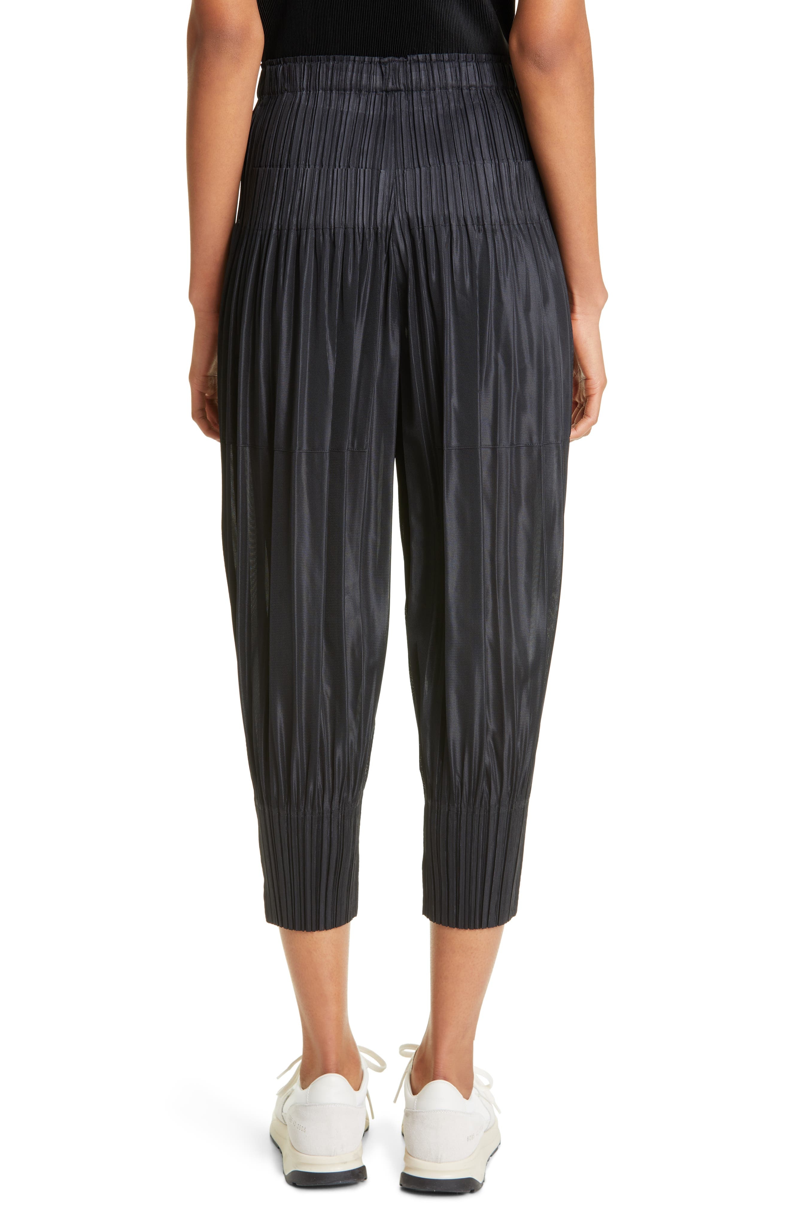 Pleats Please Issey Miyake Fluffy Basics Pants in 15-Black at Nordstrom - 3