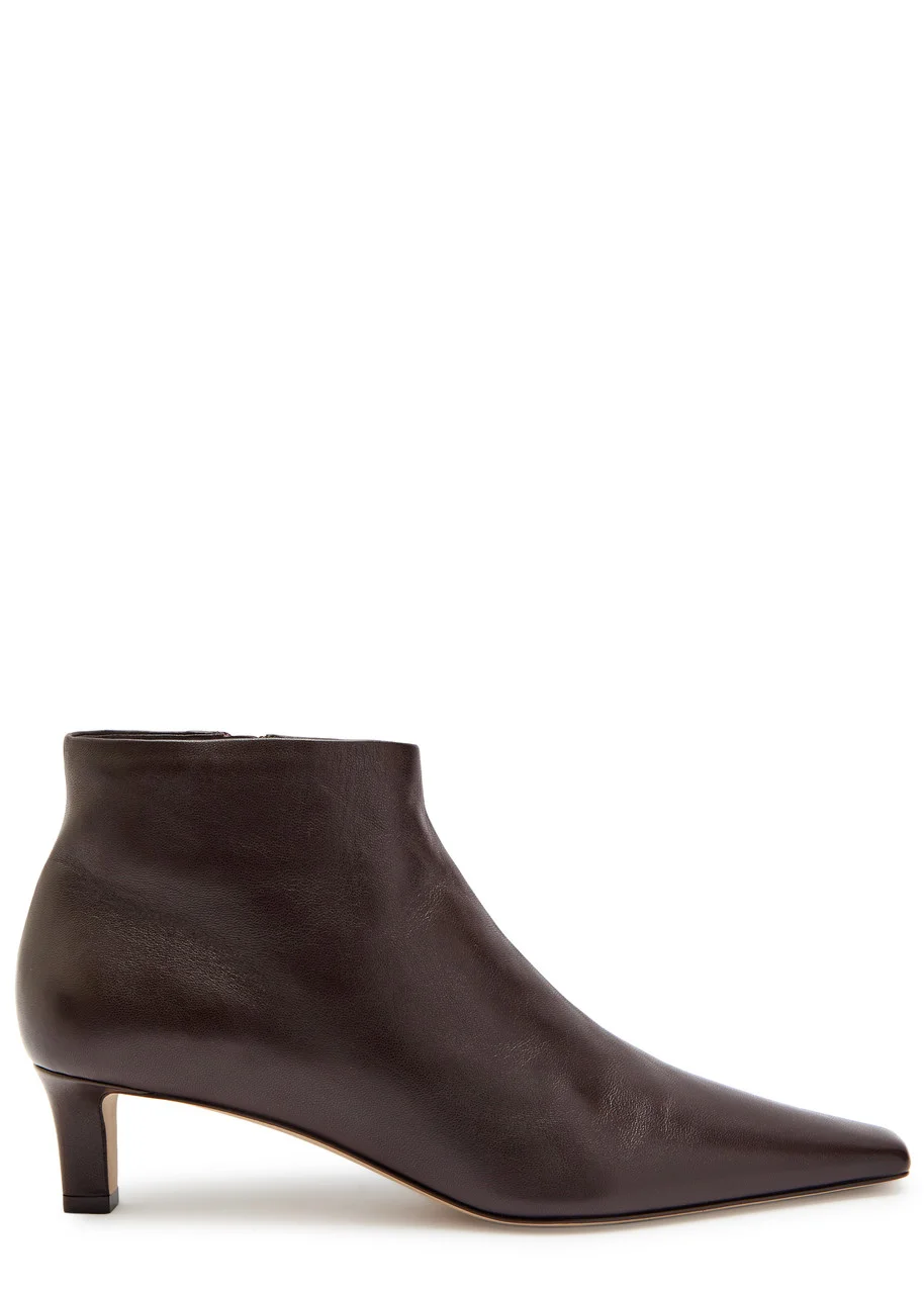 The Row Carla 45 Leather Ankle Boots - 1