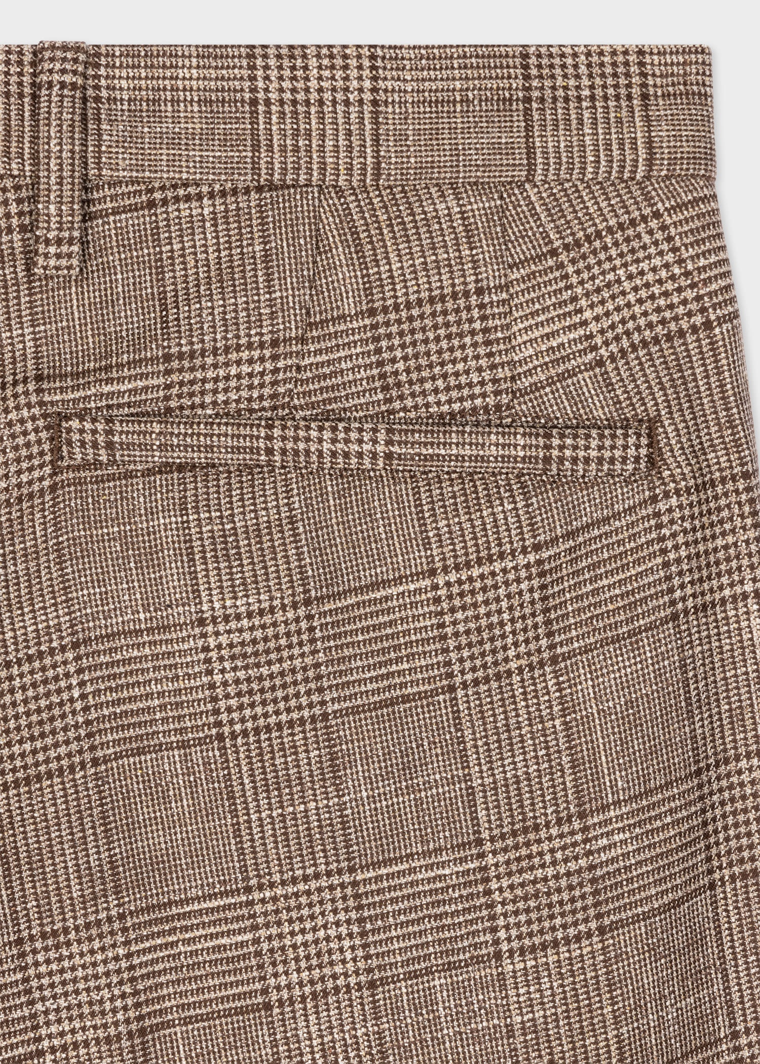 Houndstooth Check Wool-Linen Suit - 3