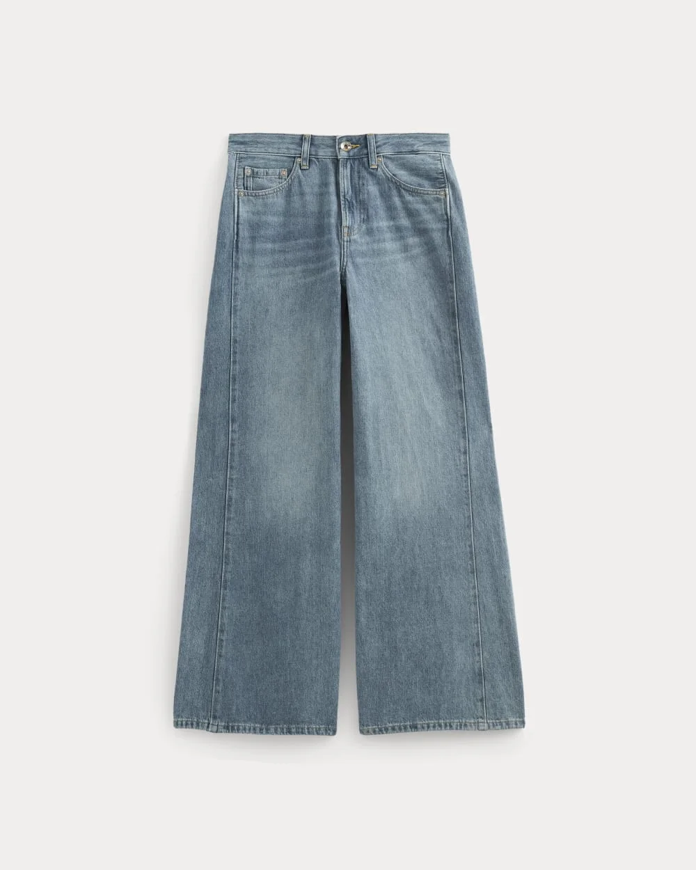PANELED ULTRA WIDE-LEG JEAN - 1