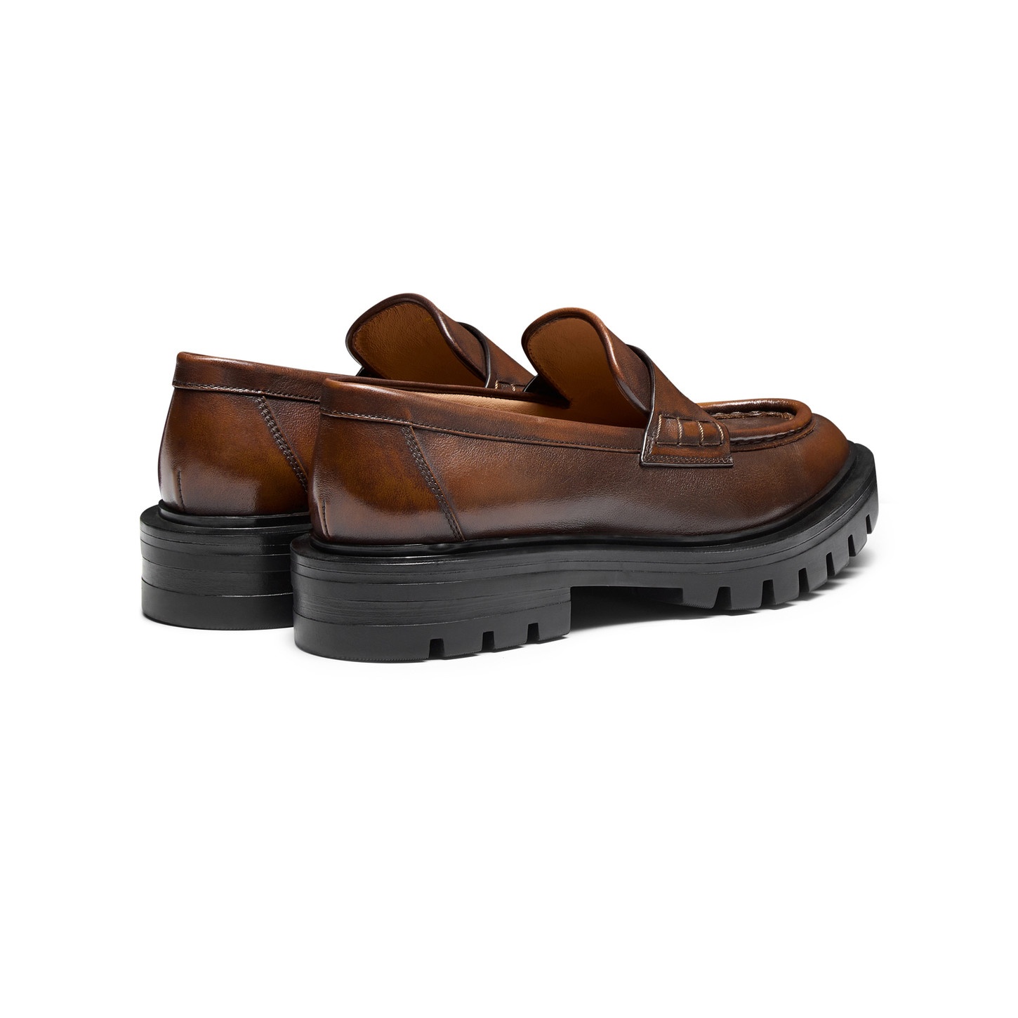 Women’s brown leather penny loafer - 3