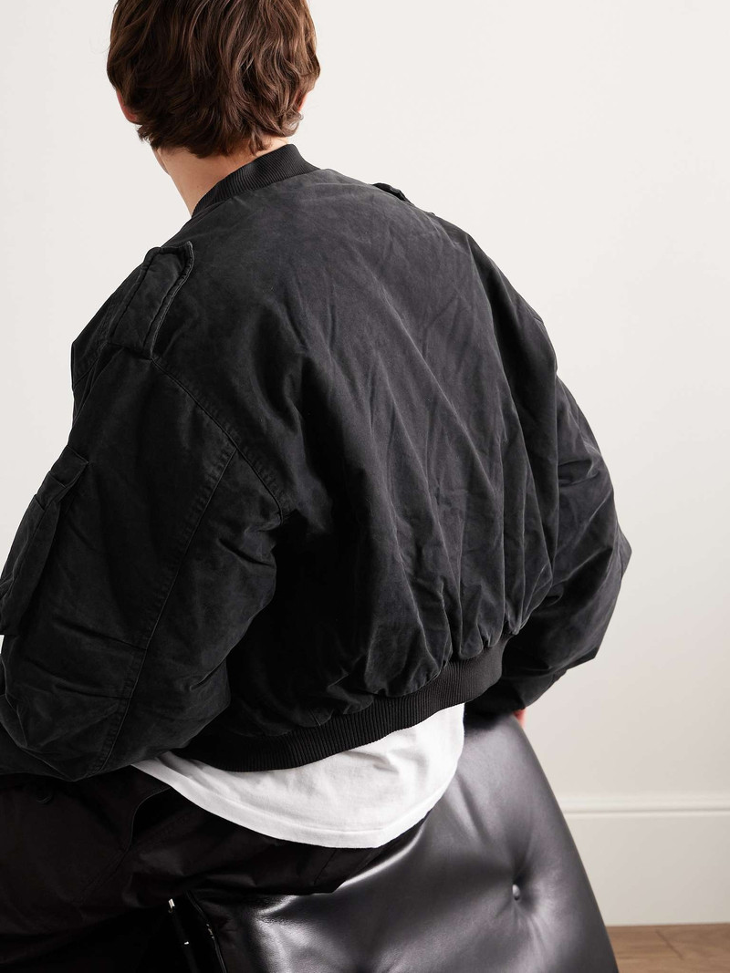 A-4 Cropped Cotton-Canvas Bomber Jacket 4