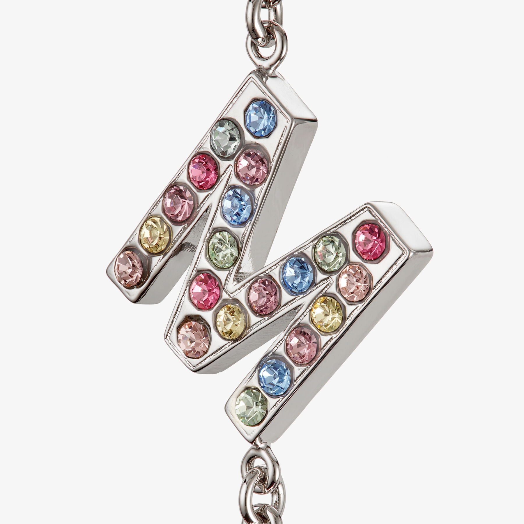 Jimmy Choo Earring
Silver-Finish Metal Jimmy Choo Earrings with Multi-colour Crystals - 5