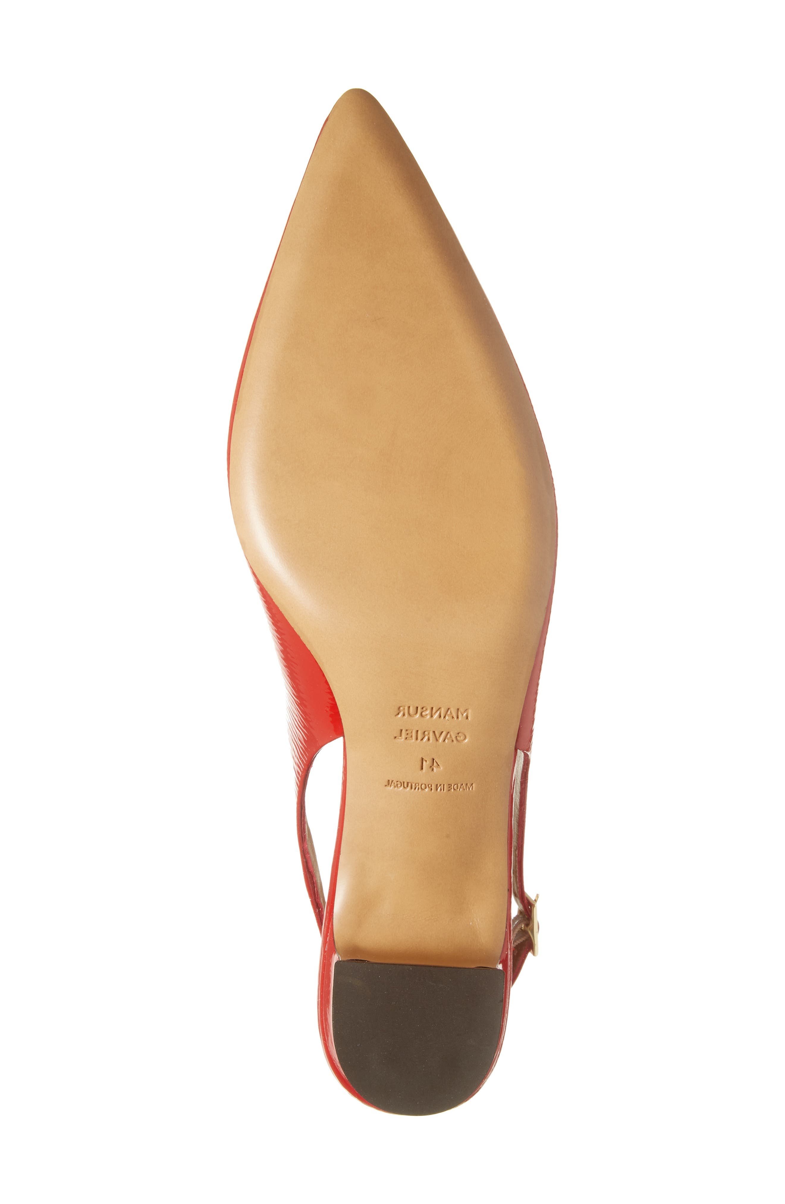Mansur Gavriel Pointed Toe Slingback Pump in Poppy at Nordstrom - 6