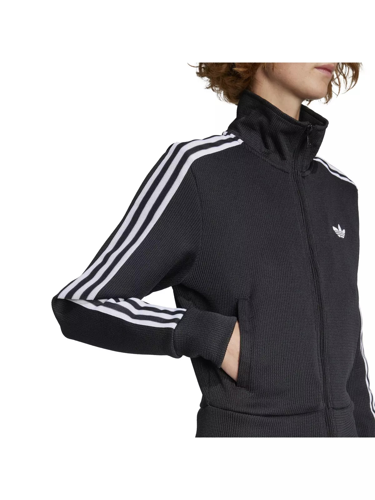 Originals Women's Firebird Adicolor Knit Track Top -Black/White - 4