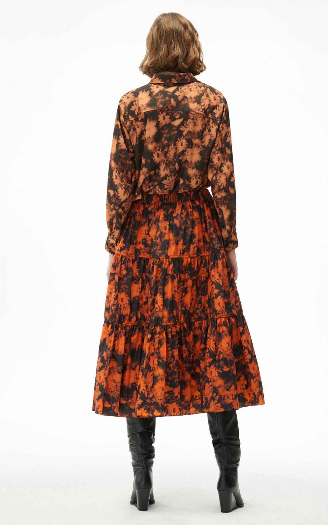 'Ghost flower' silk chemise - 3