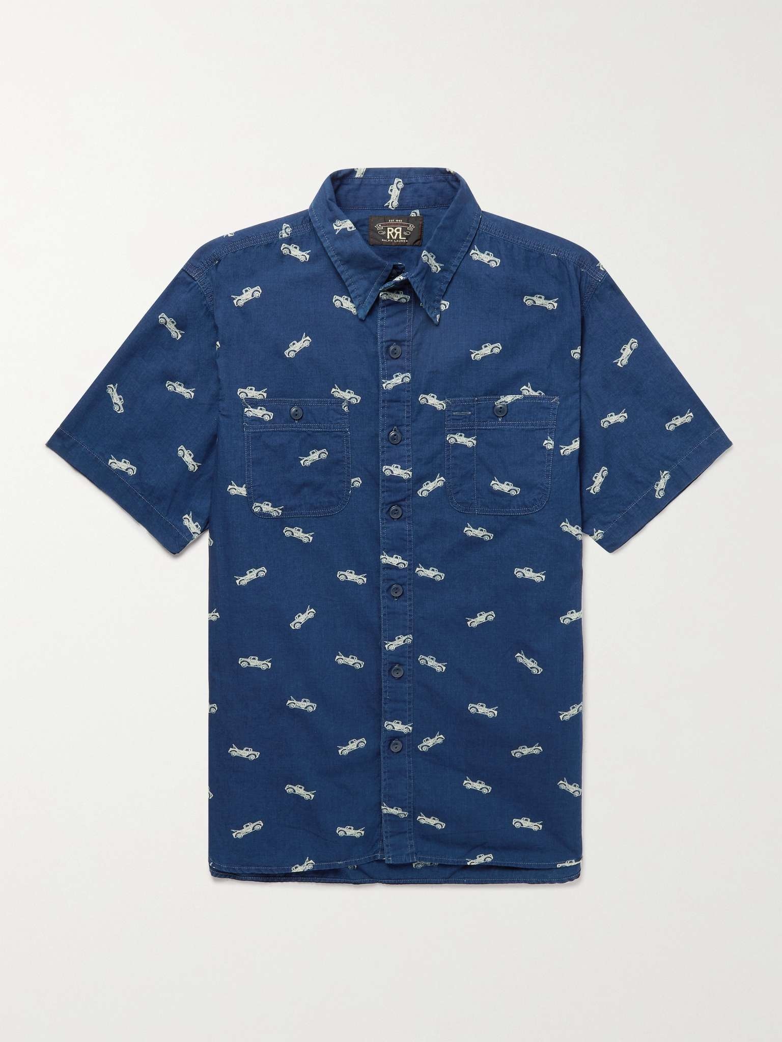 Farrell Printed Cotton-Poplin Shirt - 1