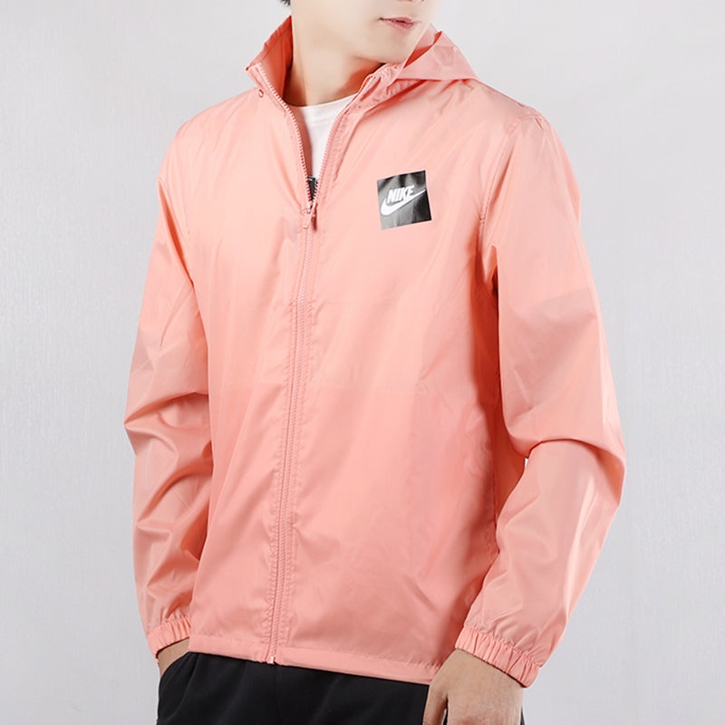 Men's Nike Casual Windproof Pink Hooded Jacket AR2609-606 - 4