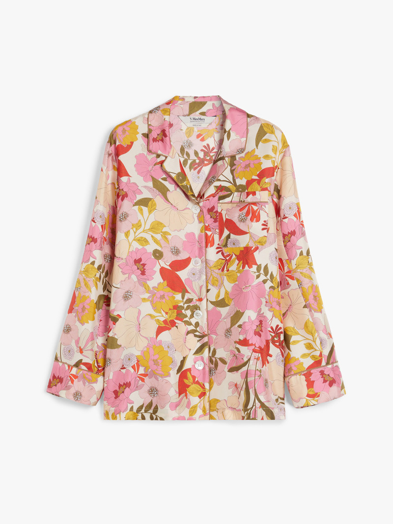 ALAN Printed silk pyjama shirt - 1