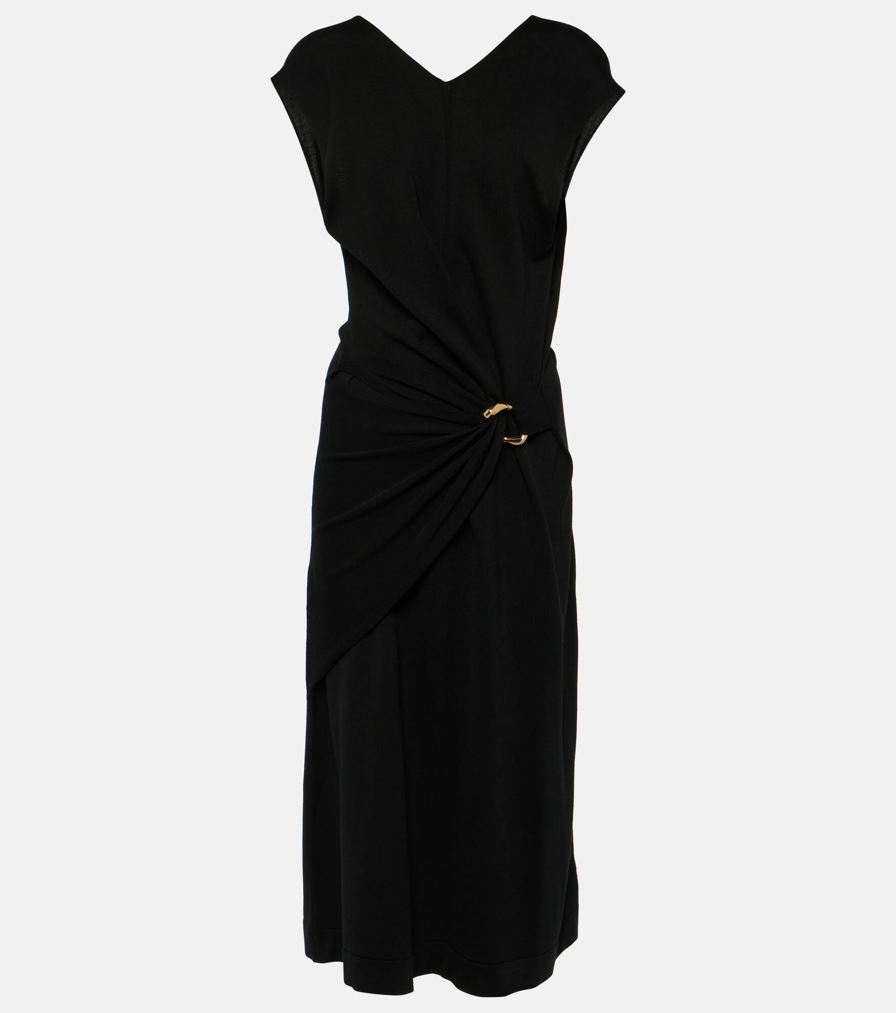 Virgin wool midi dress - 1