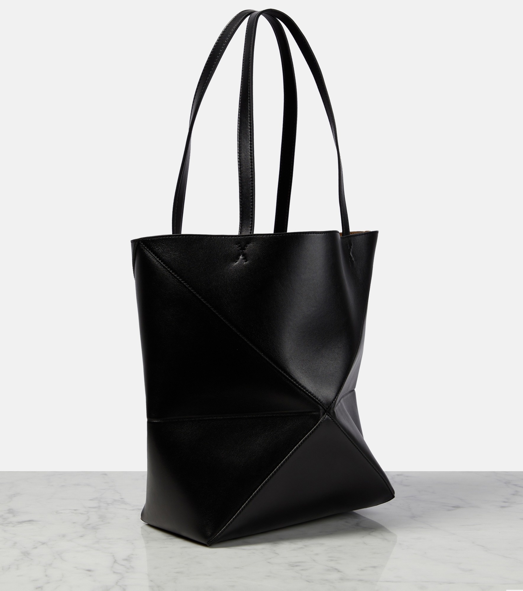 Puzzle Fold Medium leather tote bag - 4