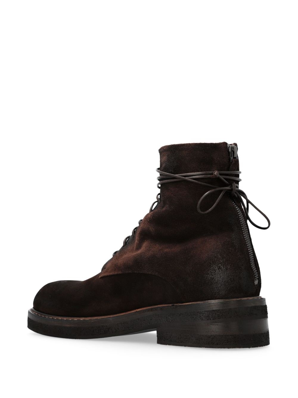 suede lace-up ankle boots - 4
