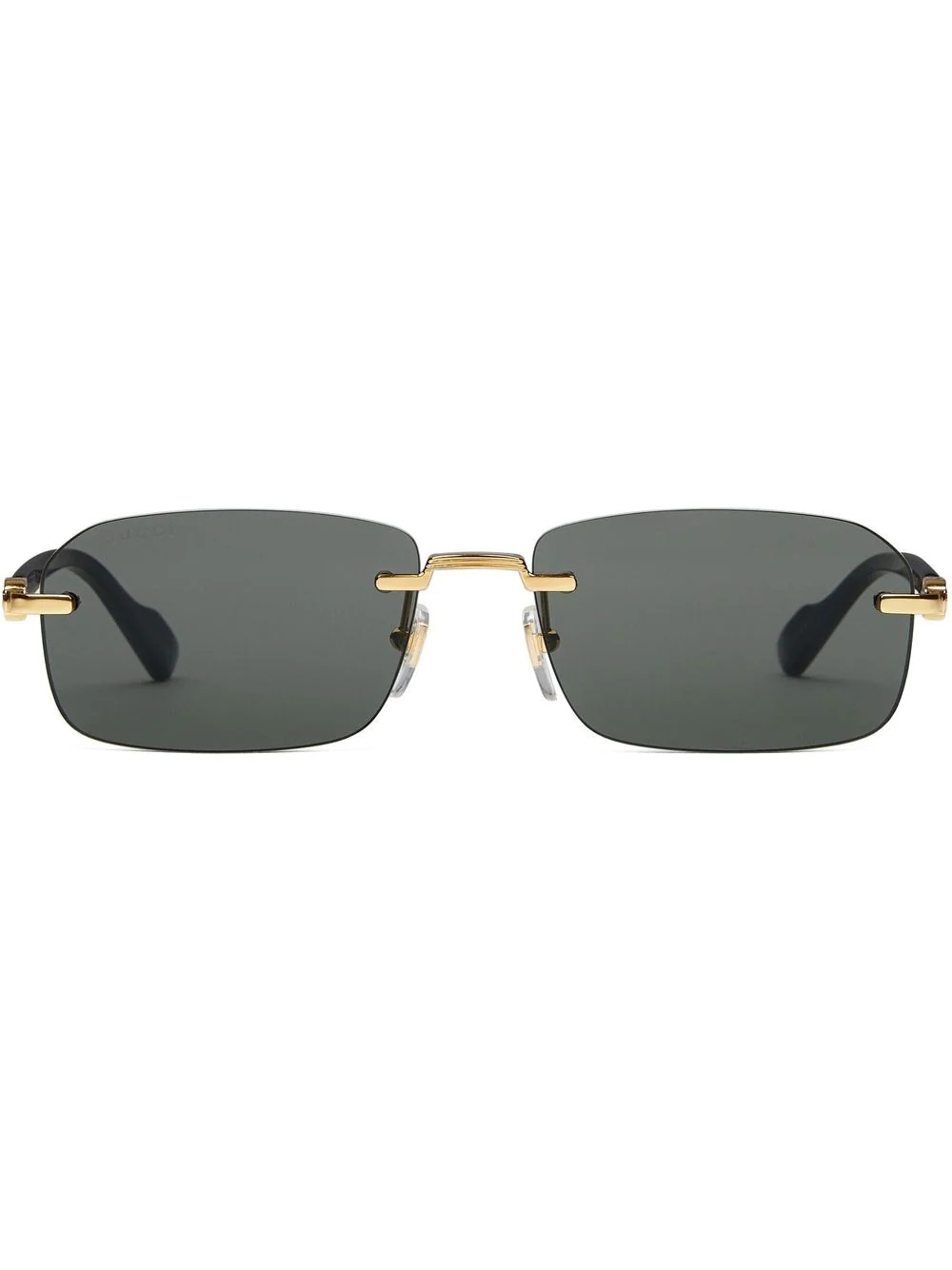 rectangular frameless sunglasses - 1