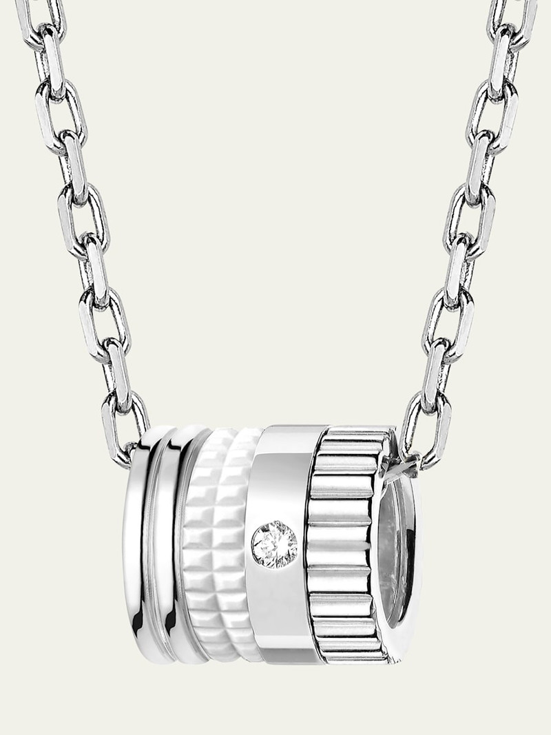 Boucheron 18K White Gold Quatre Double White Edition Pendant Necklace with Diamond outlook