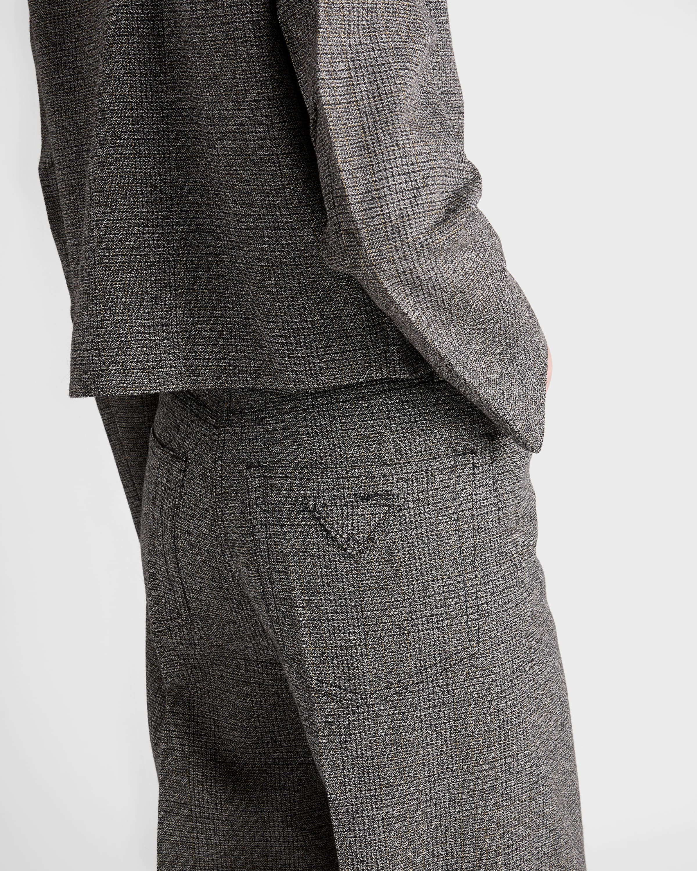Prince of Wales check mouliné wool pants - 4