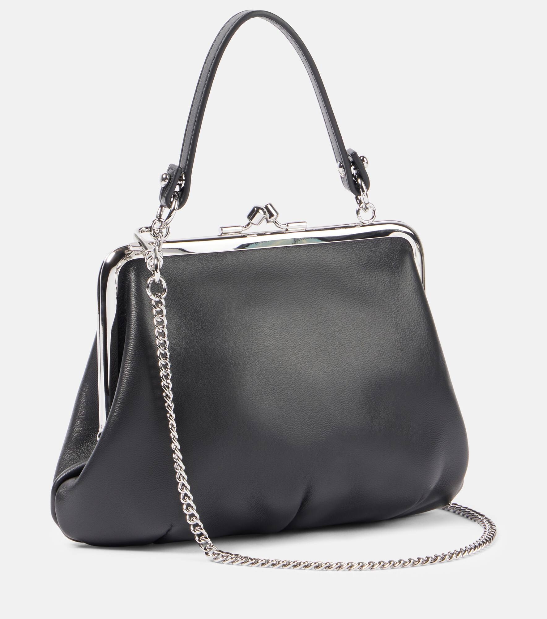 Granny Frame leather tote bag - 4