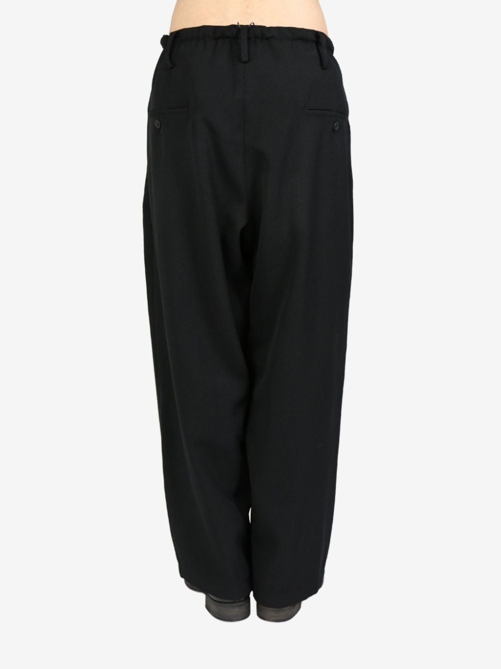 pleat-detailing flared trousers - 3