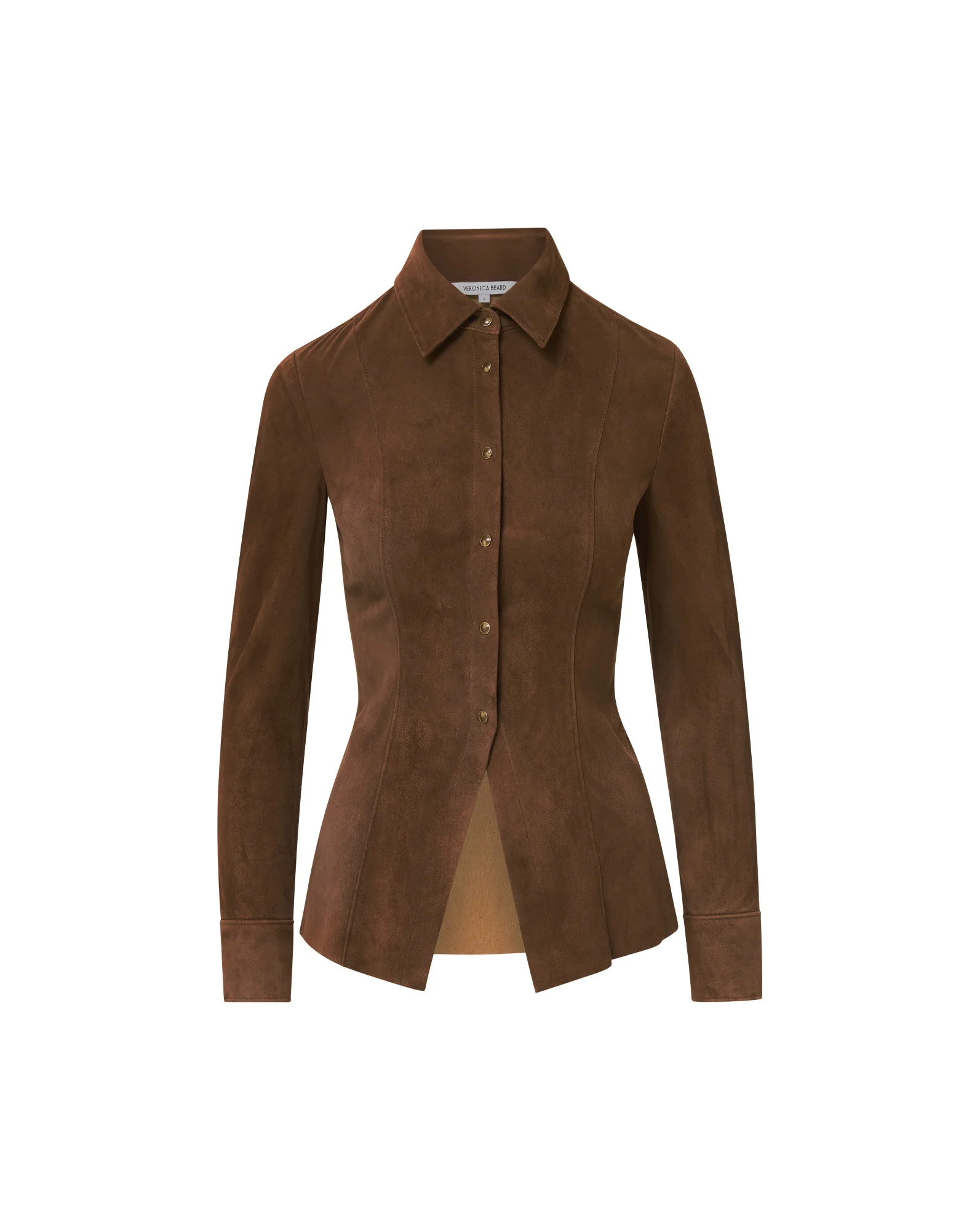 WITTAKER SUEDE BUTTON-DOWN SHIRT - 1