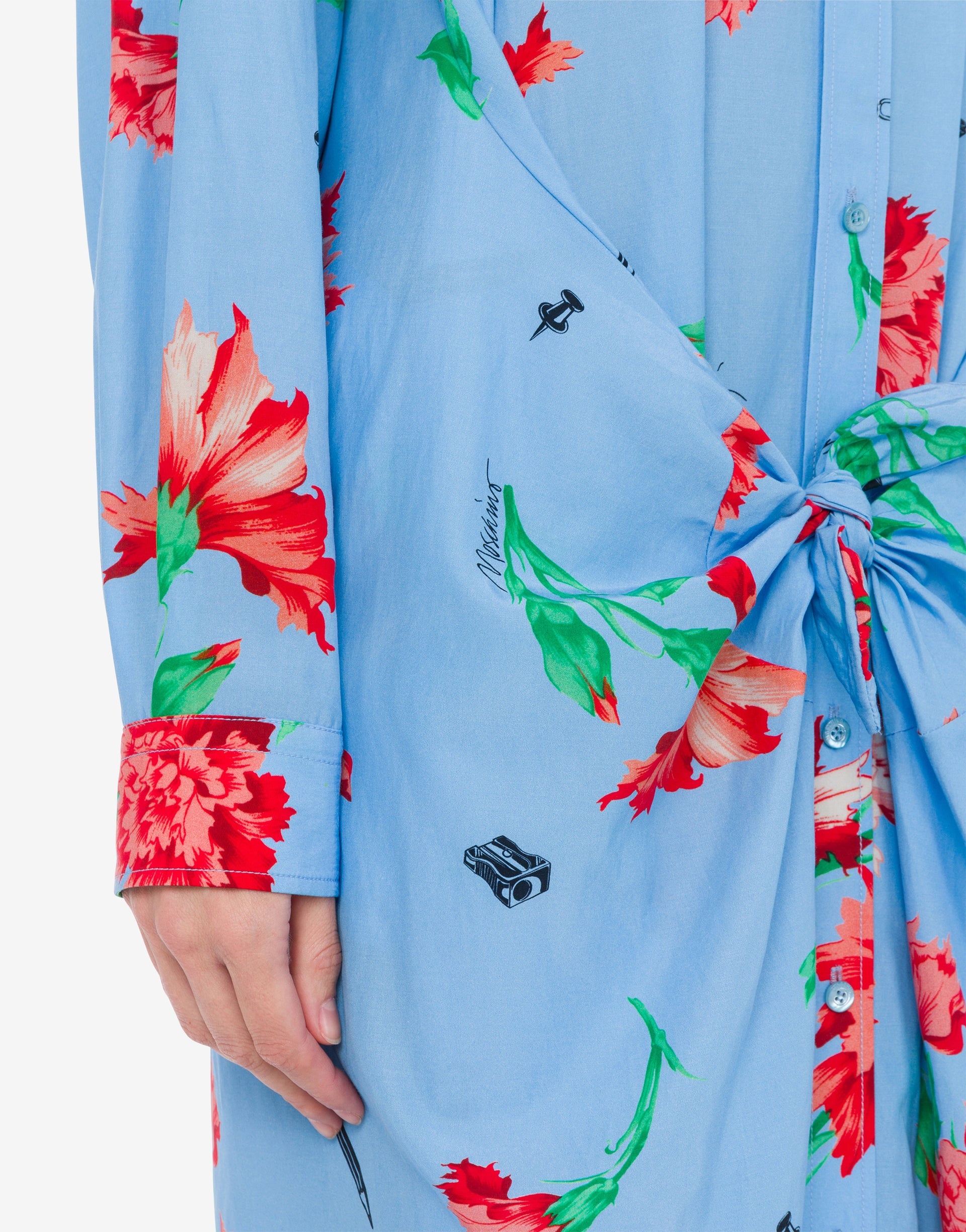 CUPRO CANVAS DRESS CARNATION PRINT - 3