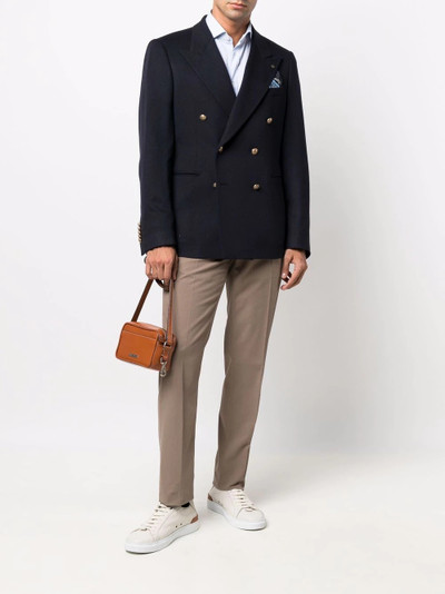 Canali cropped tailored trousers outlook