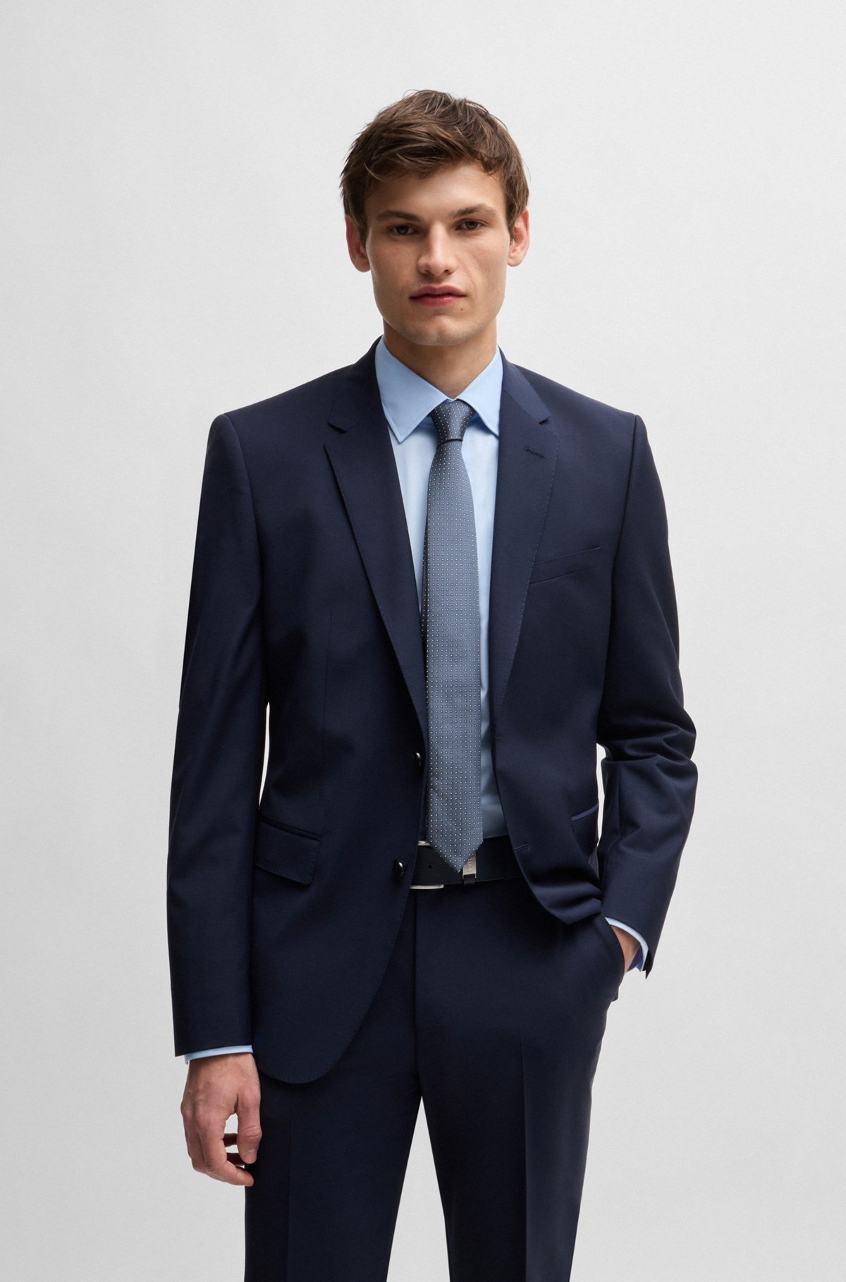 SILK-BLEND TIE WITH JACQUARD-WOVEN PATTERN - 2