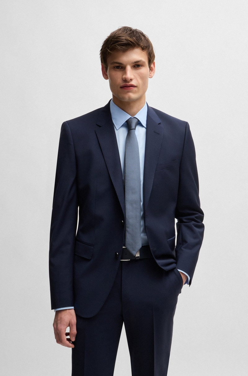 BOSS SILK-BLEND TIE WITH JACQUARD-WOVEN PATTERN outlook
