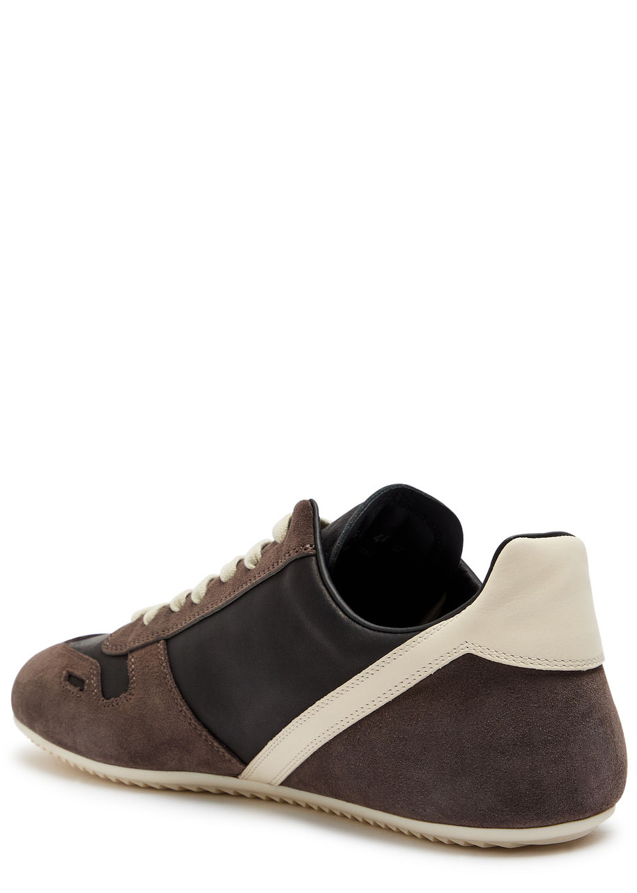 Rick Owens Panelled Suede and Leather Sneakers - 2