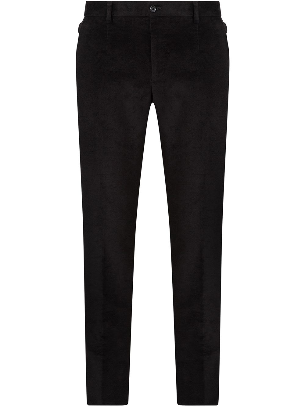 velvet tailored trousers - 1