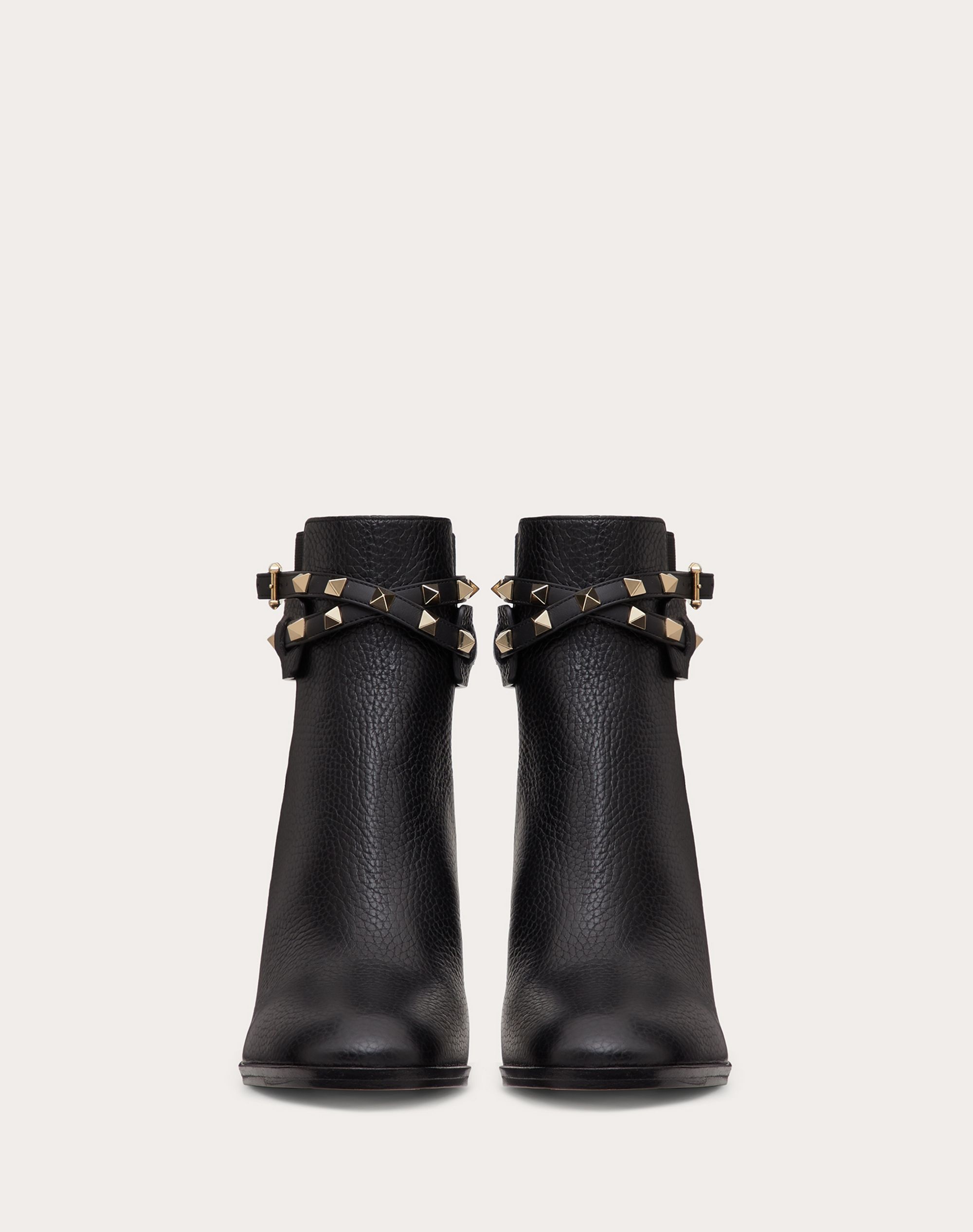 Rockstud Grainy Calfskin Ankle Boot 90 mm - 4