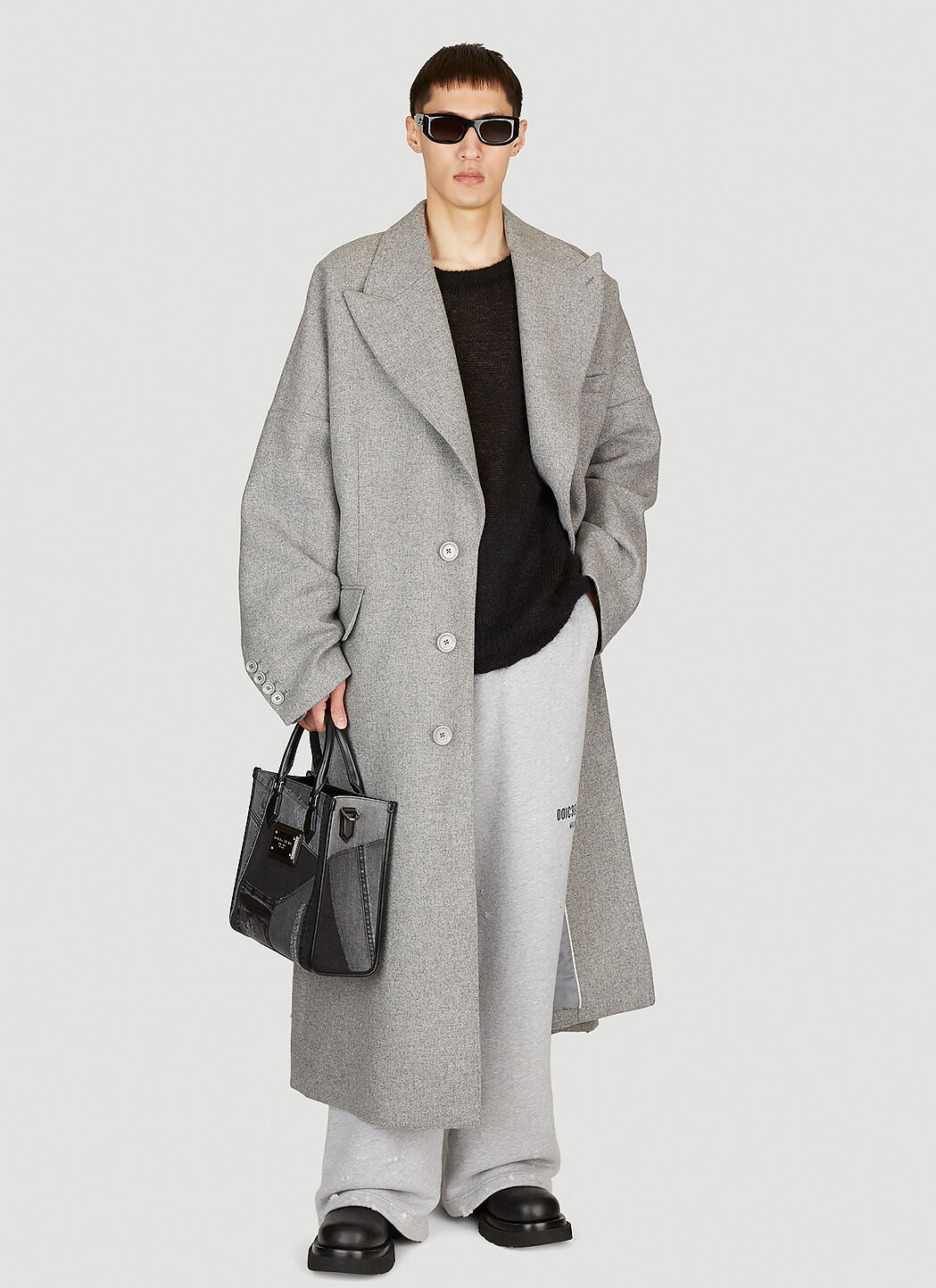 Double-Breasted Wool Coat - 2