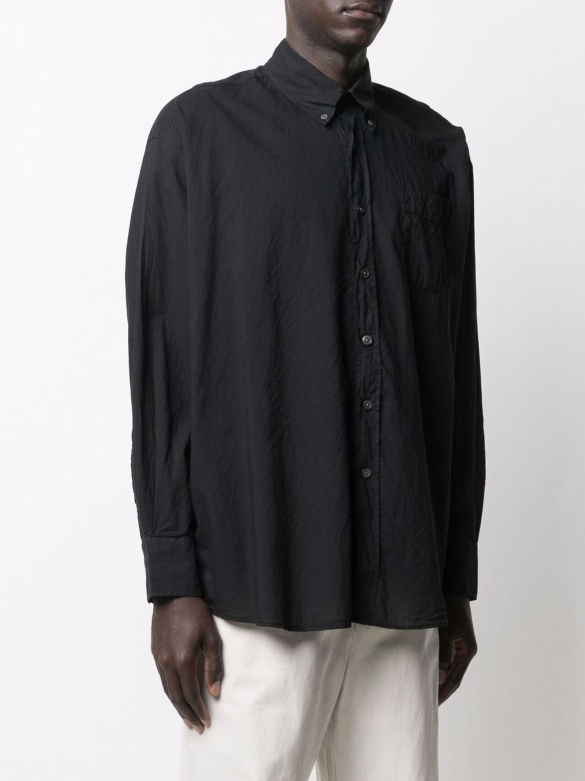 black Borrowed cotton shirt - 3