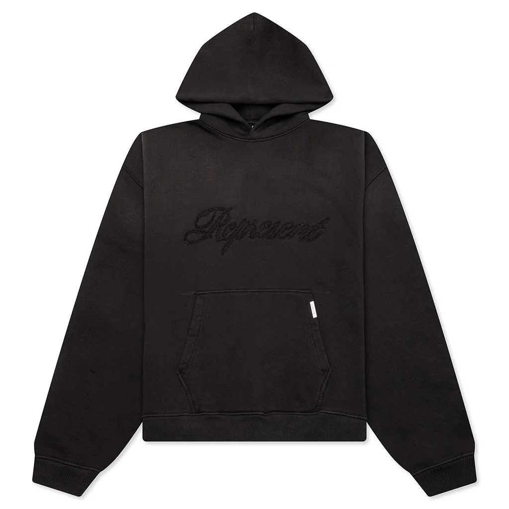 REP REVERSE APPLIQUE HOODIE - AFTER DARK - 1