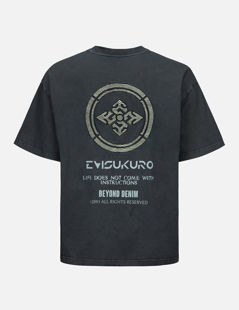 EVISU Seagull and Kamon Appliqué Boxy T-Shirt outlook