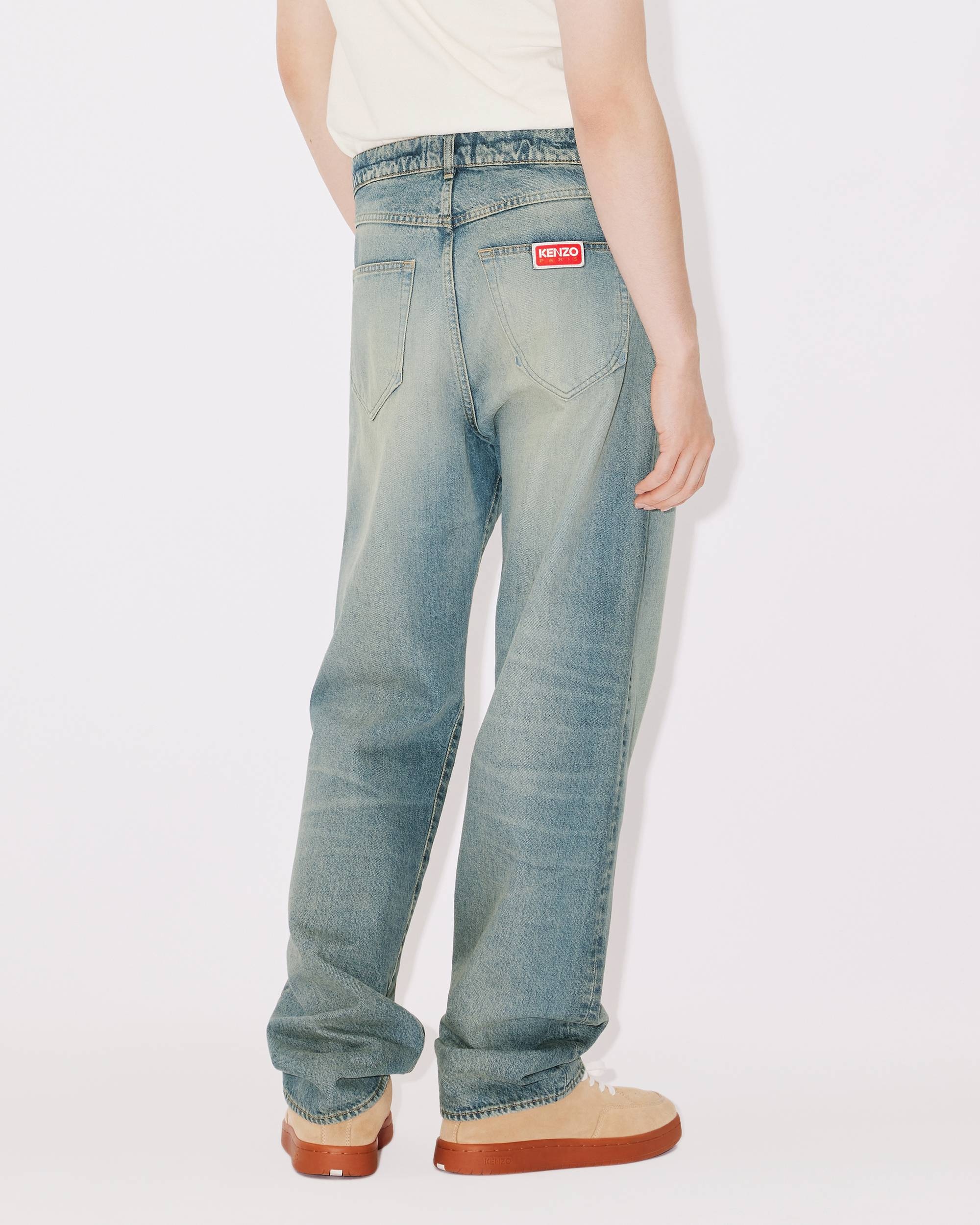 Straight-fit Asagao Japanese denim jeans - 6