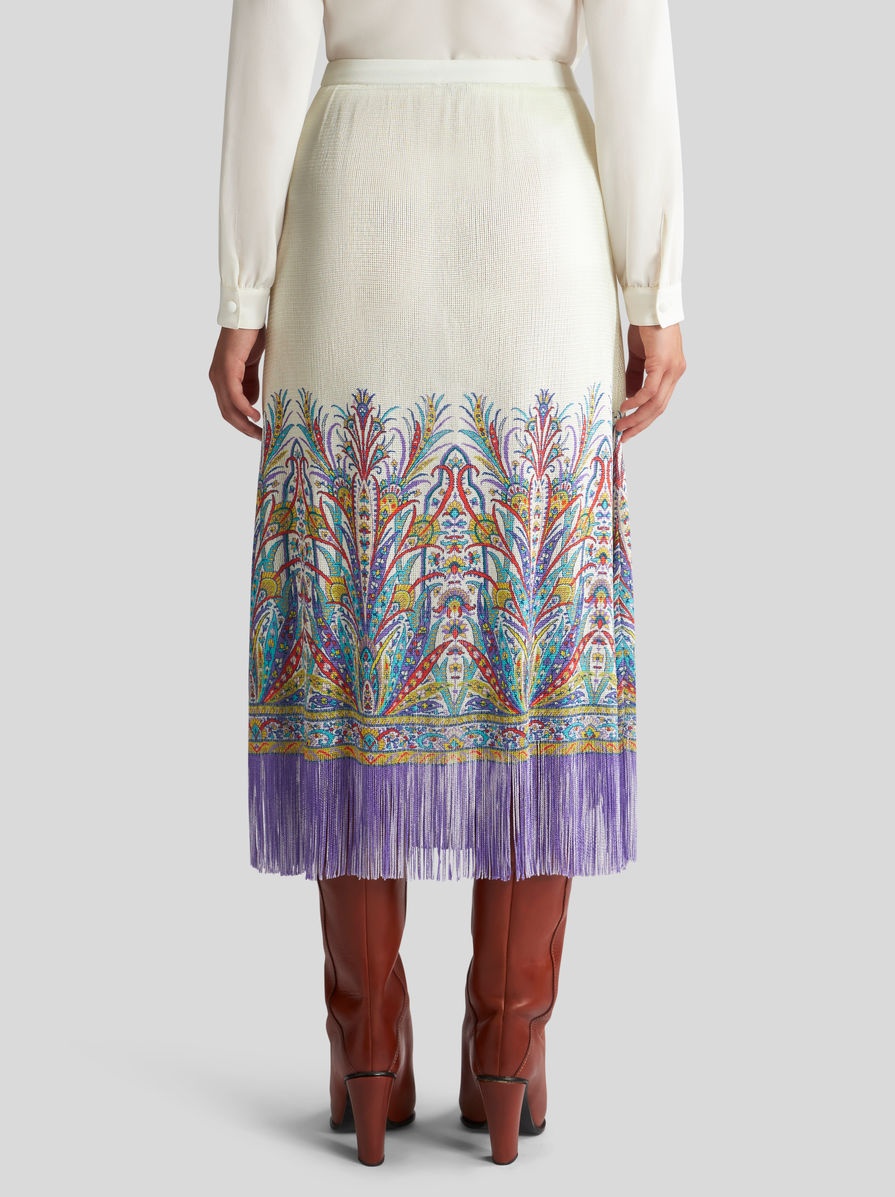 KNIT SKIRT WITH PRINT - 5