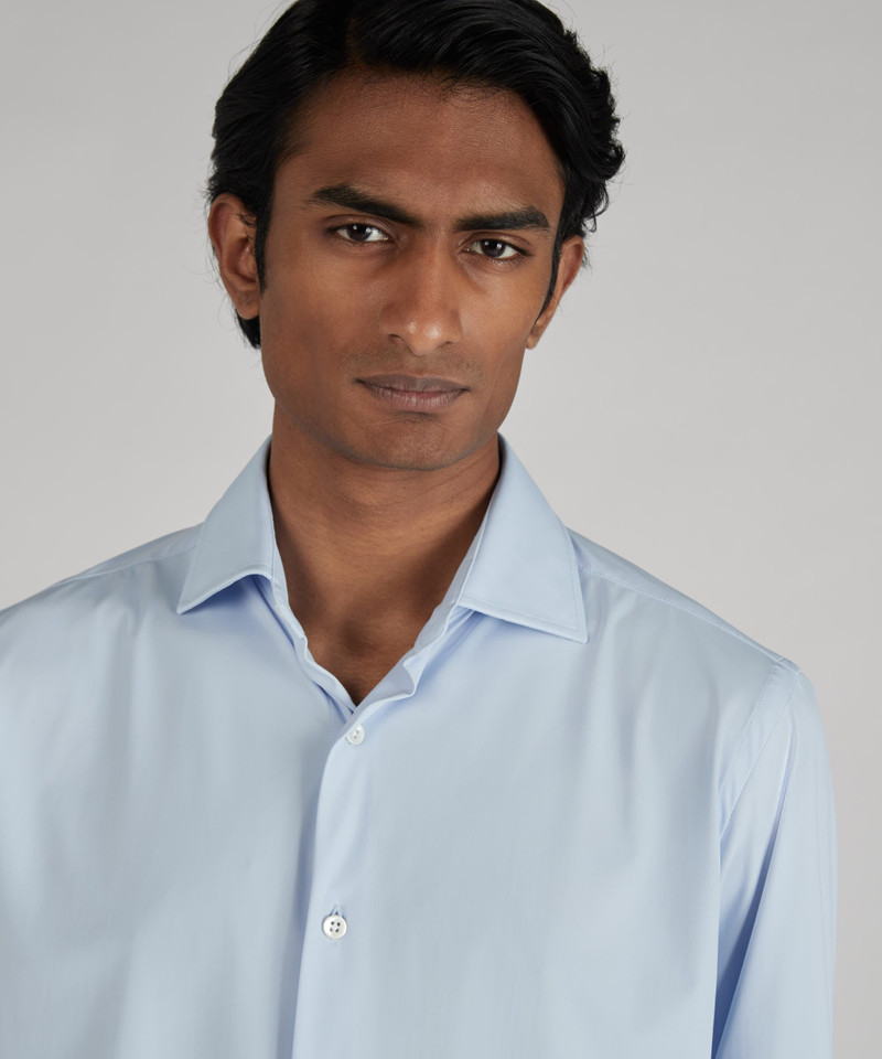 Slim-fit technical wash & wear jersey shirt 4