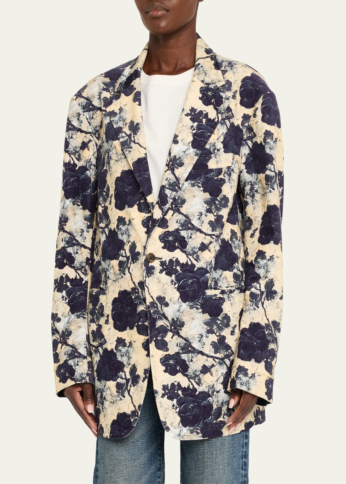 Oversized Floral Jacket - 4
