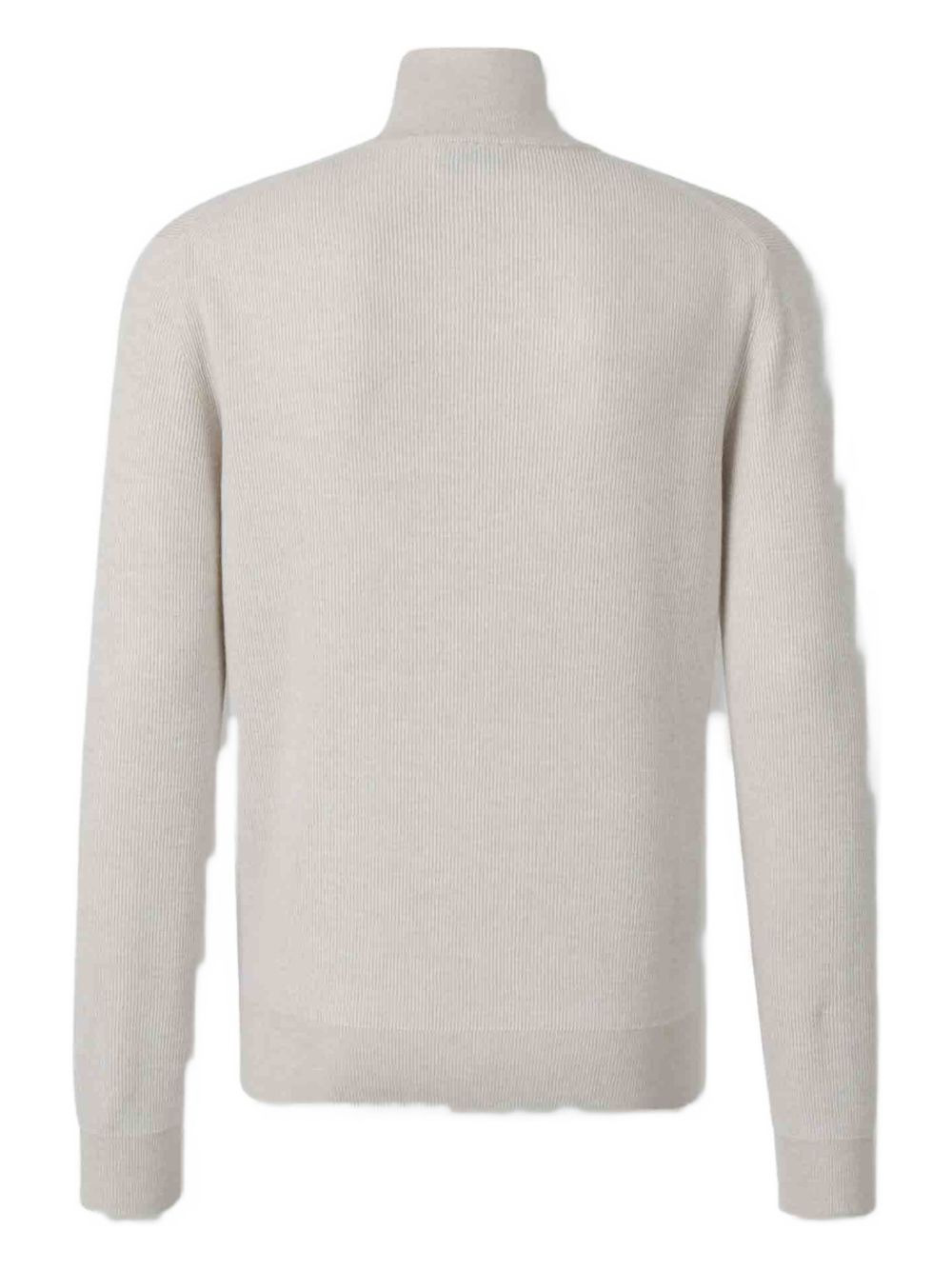 ribbed zip-neck sweater - 2