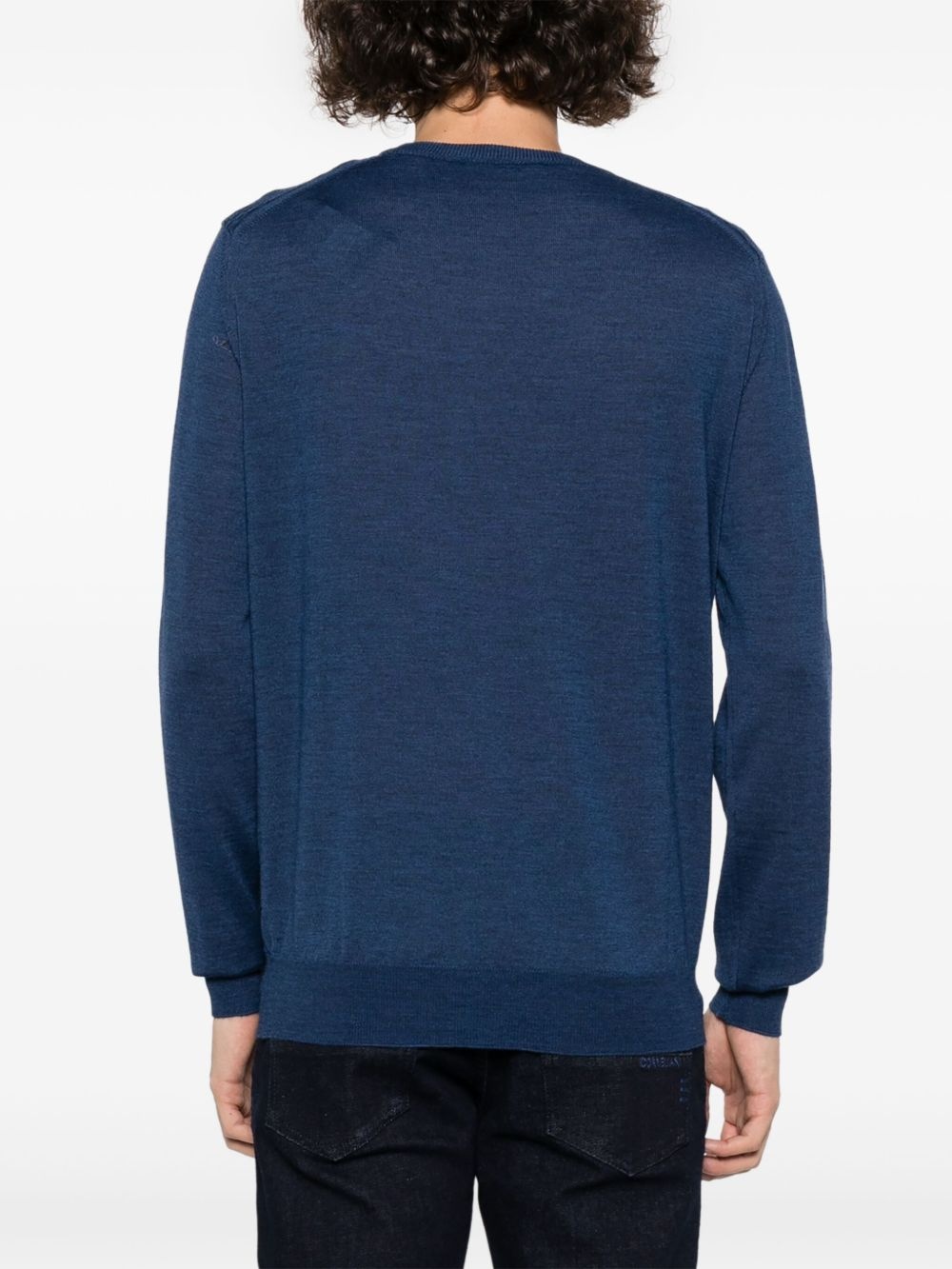 crew-neck virgin wool jumper - 4