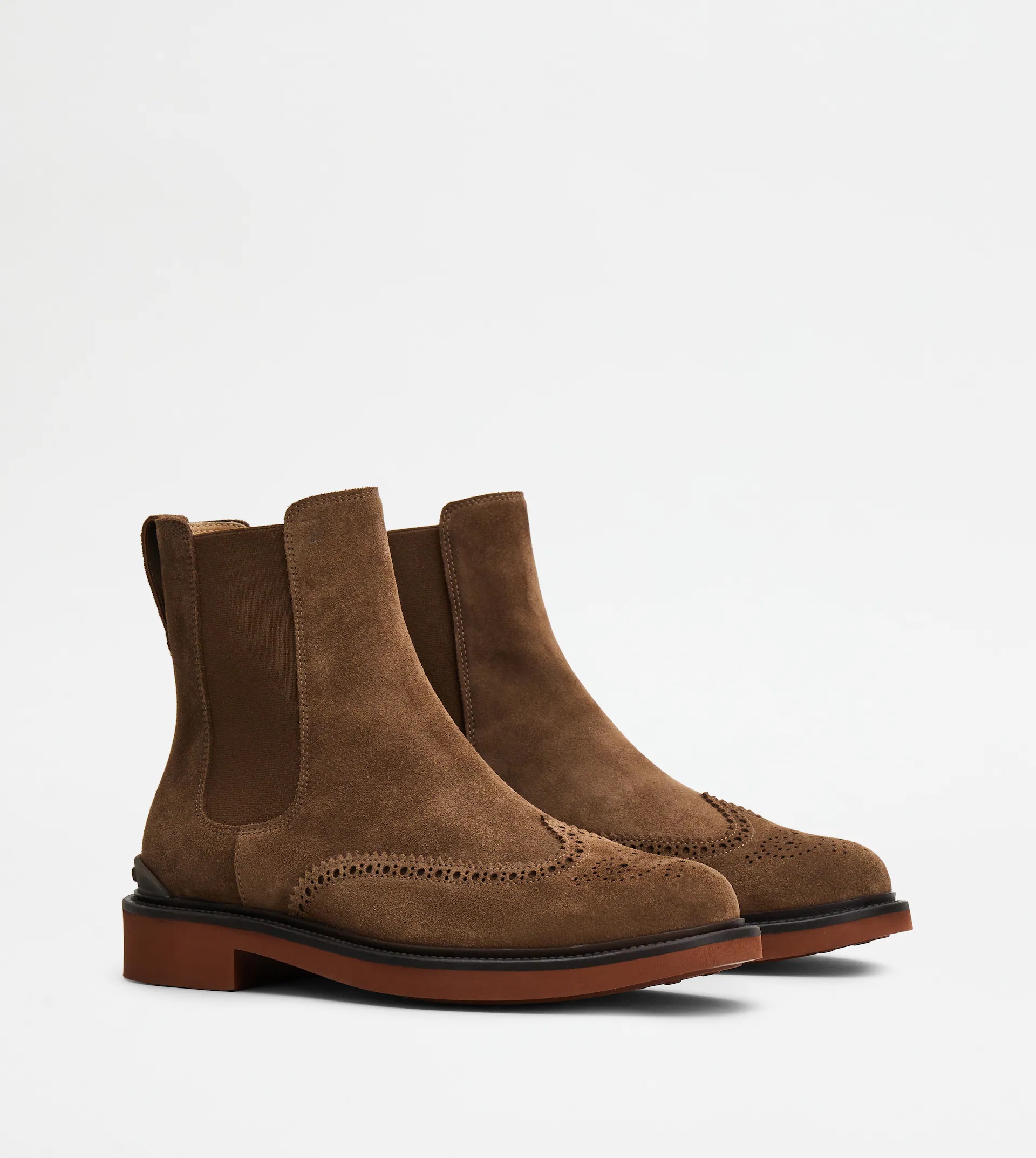 ANKLE BOOTS IN SUEDE - BROWN - 2