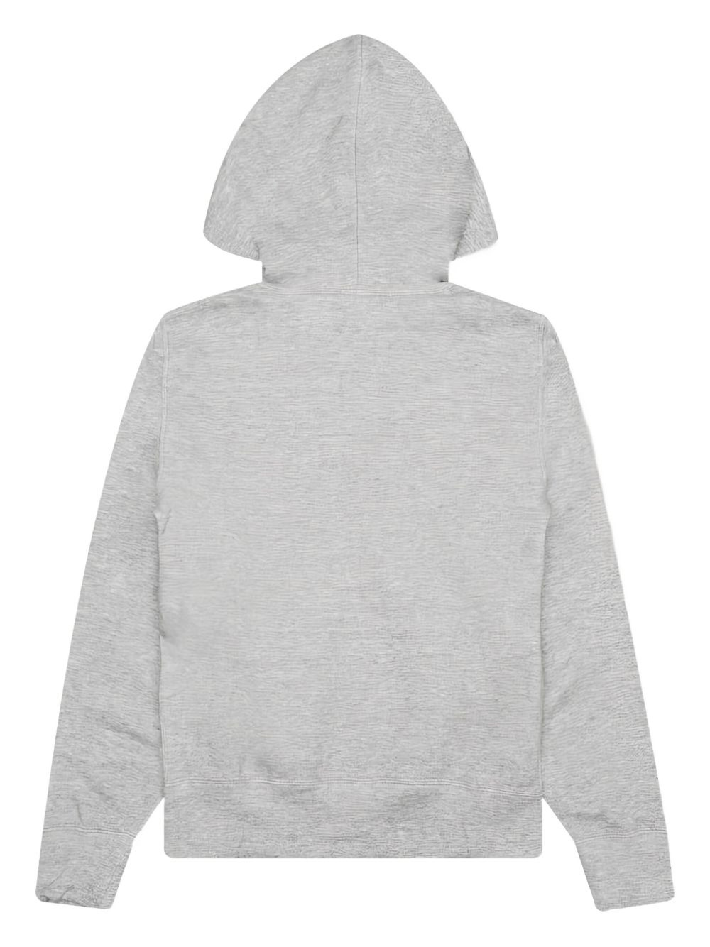 heart-appliqué cotton hoodie - 2