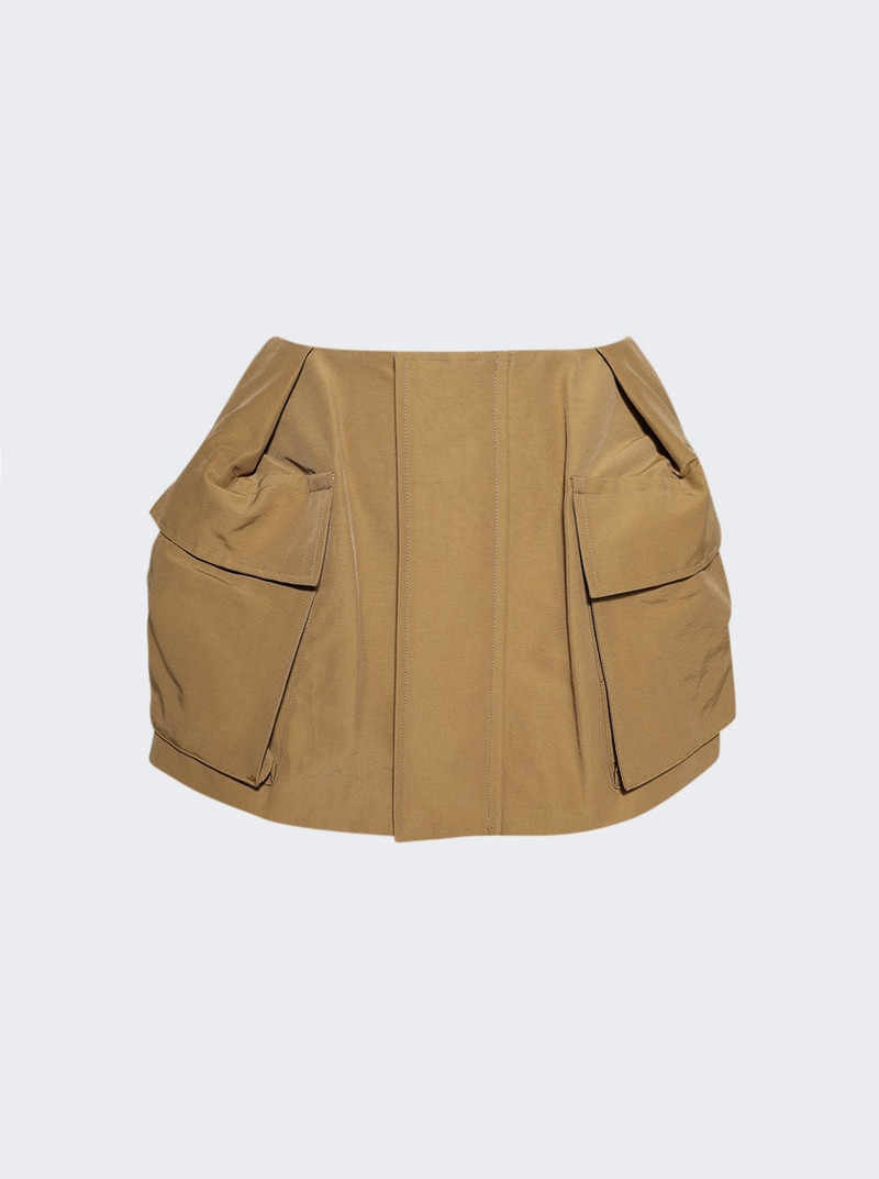 Grosgrain Shorts Beige - 1
