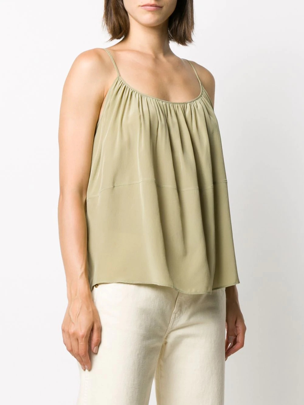 pleated silk camisole - 3