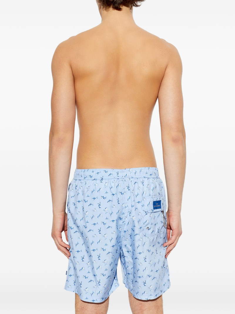 shark-print swim shorts 4