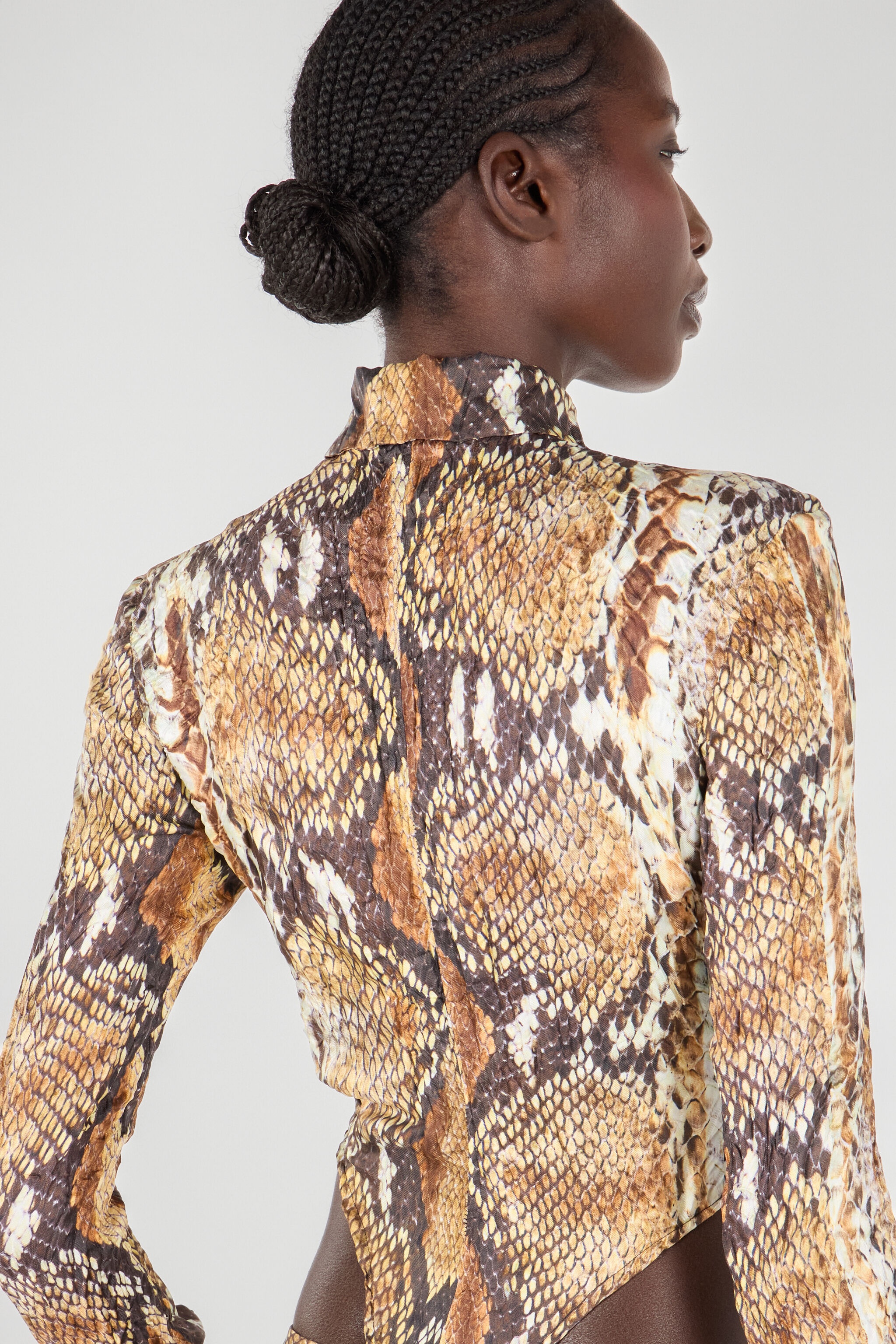 Python Print Shirt Bodysuit - 7