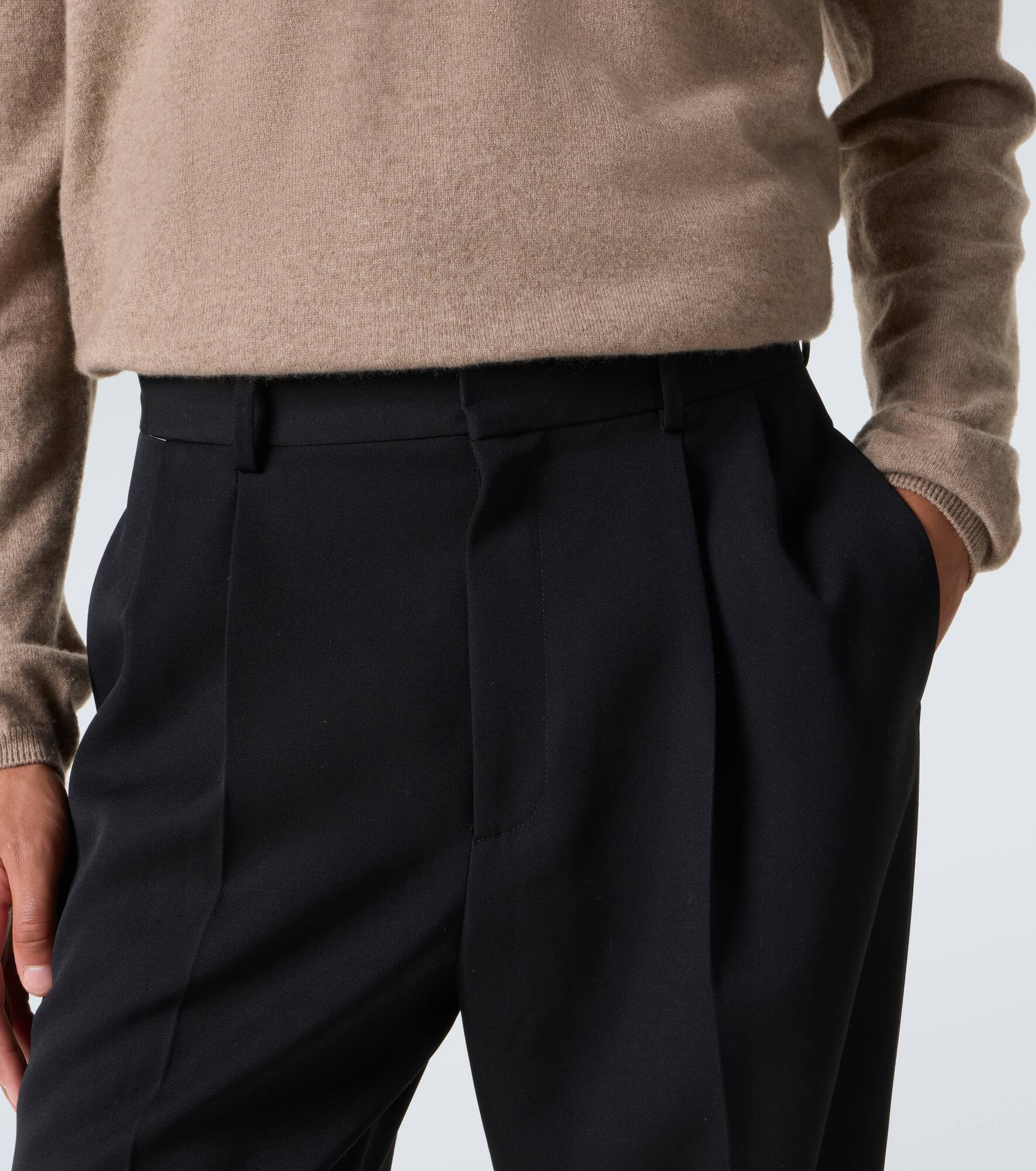 Zev virgin wool straight pants - 5
