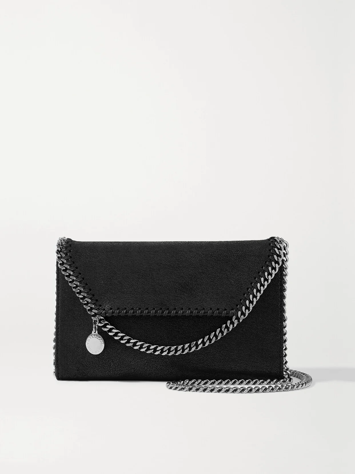 The Falabella Mini Vegetarian Textured-leather Shoulder Bag - 1